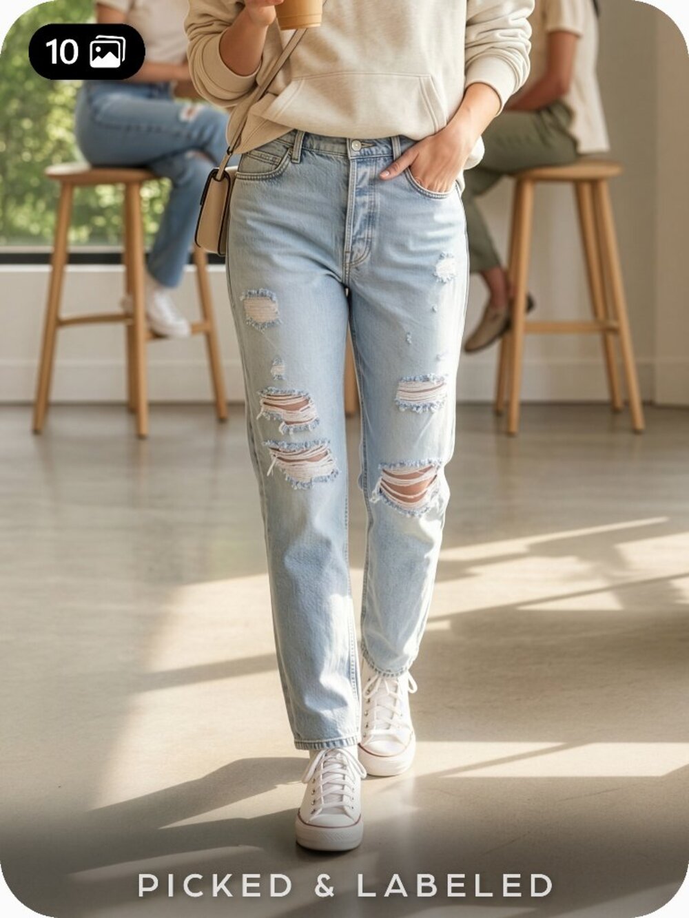 FRAME Le Slouch Boyfriend Jeans 27 Natoma Relaxed Light Wash LSLJ207